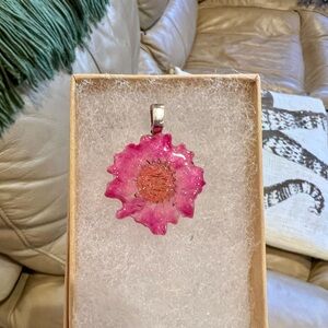 Pink Flower Pendant